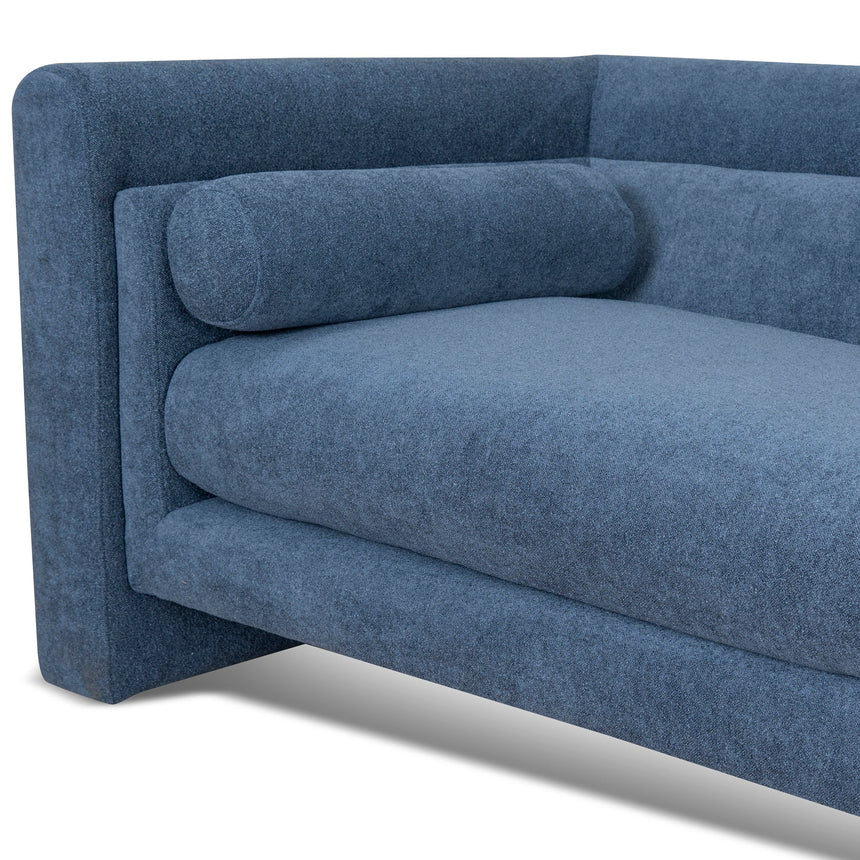 3 Seater Fabric Sofa - Navy Blue