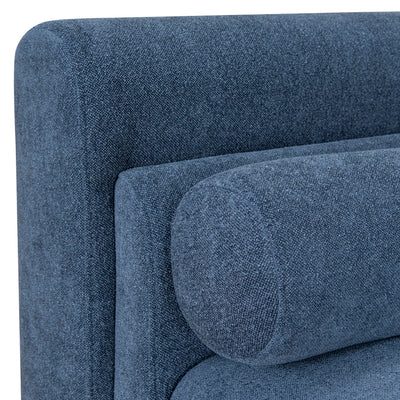 3 Seater Fabric Sofa - Navy Blue