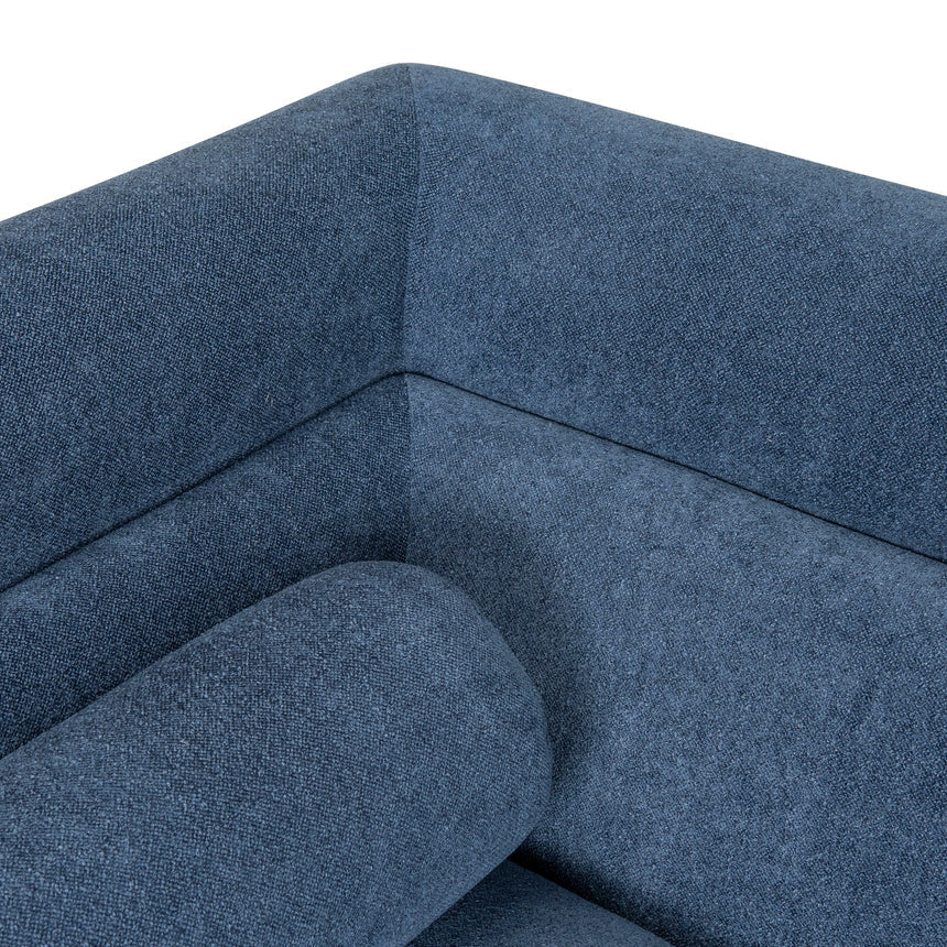 3 Seater Fabric Sofa - Navy Blue