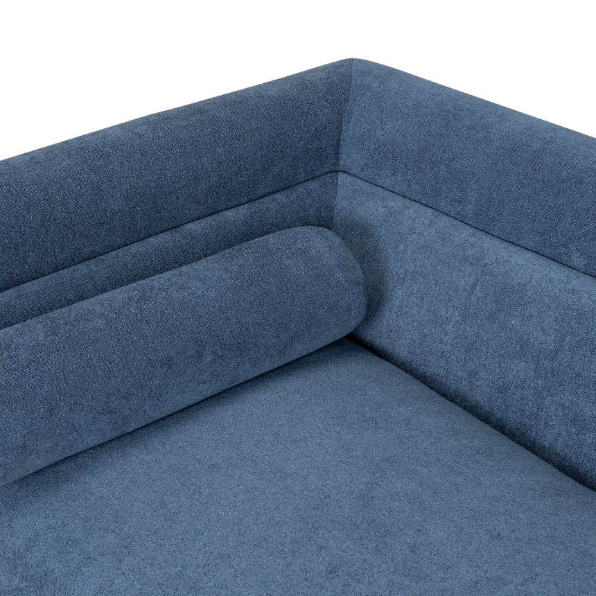 3 Seater Fabric Sofa - Navy Blue