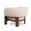 Walnut Armchair - Blush Linen