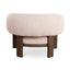 Walnut Armchair - Blush Linen