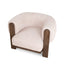 Walnut Armchair - Blush Linen