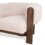 Walnut Armchair - Blush Linen