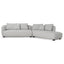 3 Seater Right Chaise Sofa - Clay Grey
