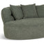 Left Chaise Sofa - Coral Dark Green