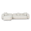 3 Seater Left Chaise Sofa - Oatmeal Beige