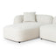 3 Seater Left Chaise Sofa - Oatmeal Beige