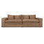 2 Seater Fabric Sofa - Almond Brown