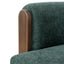 Walnut Armchair - Bush Green