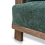 Walnut Armchair - Bush Green