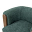 Walnut Armchair - Bush Green