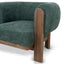 Walnut Armchair - Bush Green