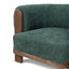 Walnut Armchair - Bush Green