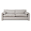3 Seater Fabric Sofa - Light Grey