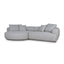 Left Chaise Sofa - Chrome Grey