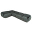 Left Chaise Modular Sofa - Moss Green