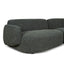 Left Chaise Modular Sofa - Moss Green