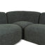 Left Chaise Modular Sofa - Moss Green