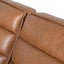 Modular Leather Corner Sofa - Amber Brown