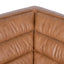 Modular Leather Corner Sofa - Amber Brown