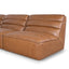 Modular Leather Corner Sofa - Amber Brown