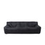 3 Seater Sofa - Black Leather