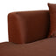 Modular Left Chaise Sofa - Red Bronze
