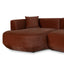 Modular Left Chaise Sofa - Red Bronze