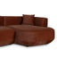 Modular Right Chaise Sofa - Red Bronze