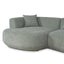 Modular Left Chaise Sofa - Coral Light Green