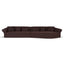 Left Open Modular Sofa - Moss Brown