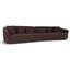 Left Open Modular Sofa - Moss Brown