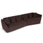 Left Open Modular Sofa - Moss Brown