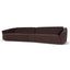 Right Open Modular Sofa - Moss Brown