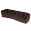 Right Open Modular Sofa - Moss Brown