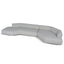 Left Chaise Corner Sofa - Noah Silver Lining