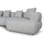 Left Chaise Corner Sofa - Noah Silver Lining