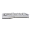 Right Arm Corner Sofa - Textured Beige