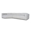 Right Arm Corner Sofa - Textured Beige
