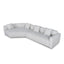 Right Arm Corner Sofa - Textured Beige