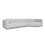 Left Arm Corner Sofa - Textured Beige