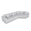 Left Arm Corner Sofa - Textured Beige