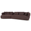 Left Chaise Sofa - Moss Brown