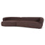 Left Chaise Sofa - Moss Brown