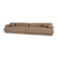 4 Seater Sofa - Almond Brown
