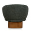 Fabric Swivel Armchair - Dusky Green