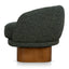 Fabric Swivel Armchair - Dusky Green