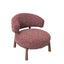 Fabric Lounge Chair - Autumn Red