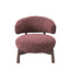 Fabric Lounge Chair - Autumn Red